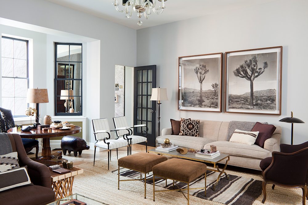 masculine chic living room