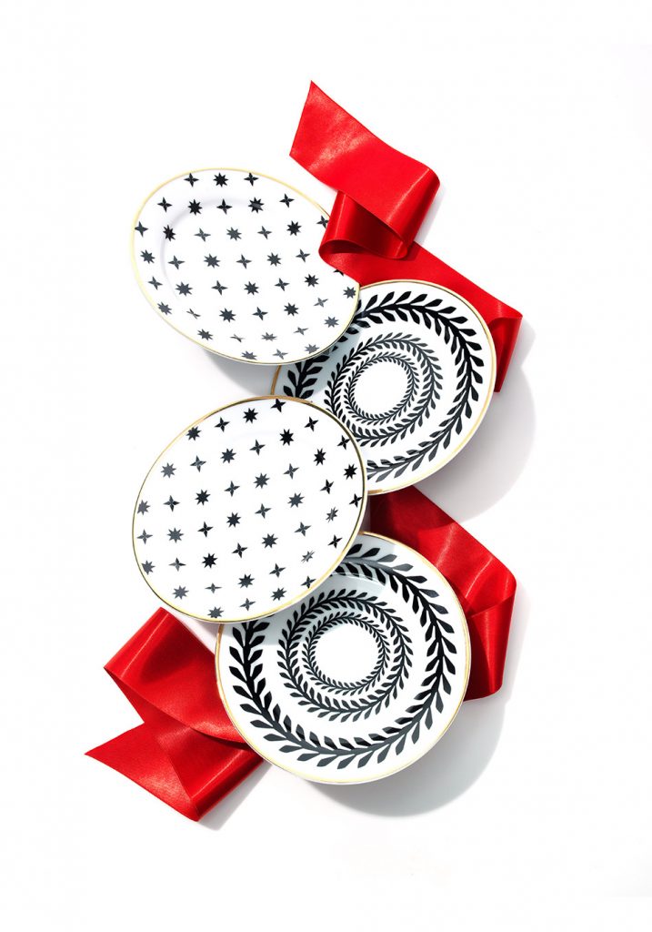 Holiday Decor-dessert plates - Leedy Interiors