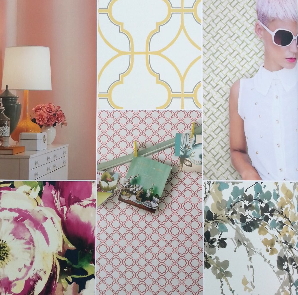 interior design trends 2015 patterns geometric pastel large scale patterns florals