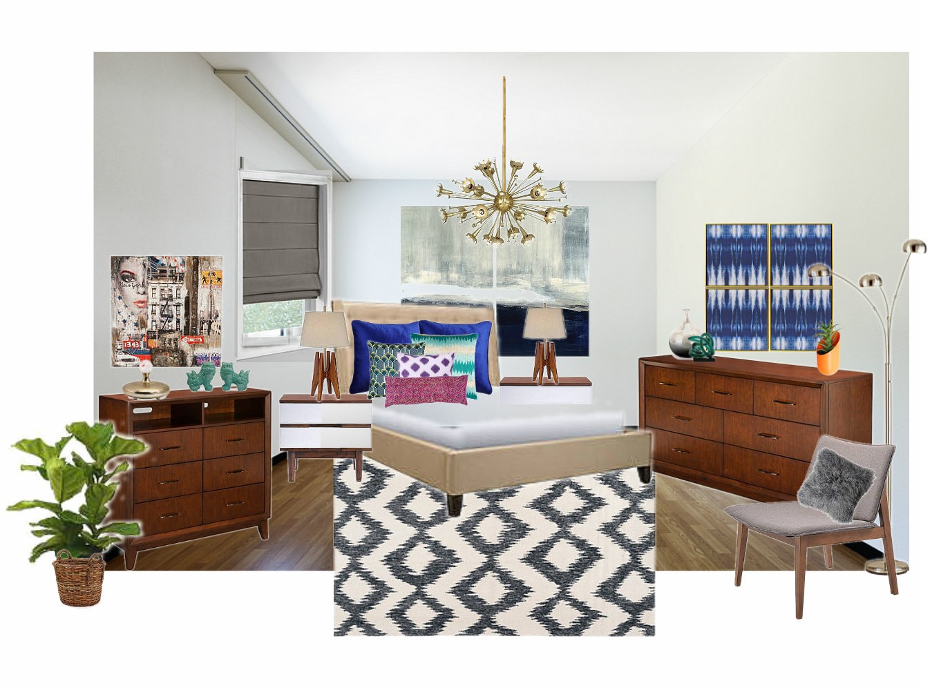 mid-century-modern-guest-room-makeover-rfbloggers