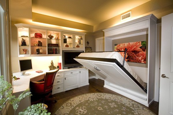 Murphy bed in home office