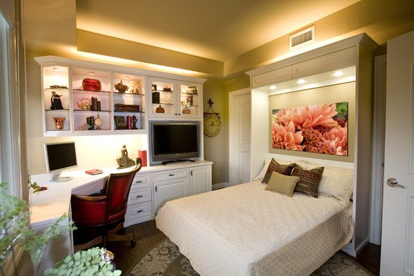 Murphy bed in home office