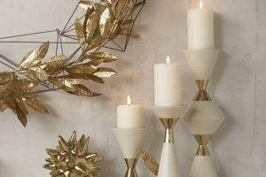 holiday decorating ideas styling brass