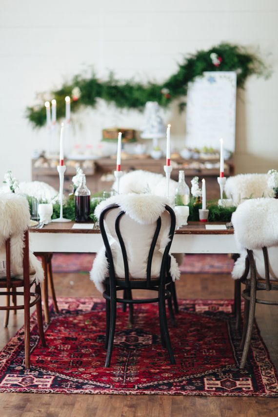 holiday table styling