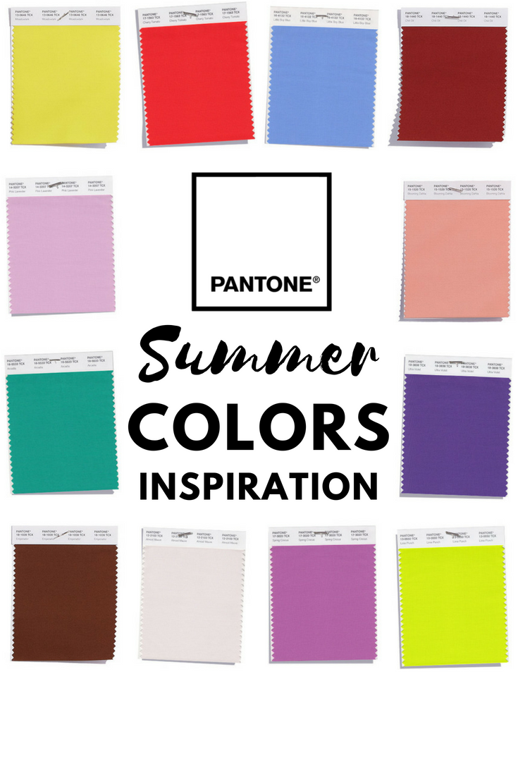 Summer Colors Inspiration Pantone's Top 12 Hues Of The Season