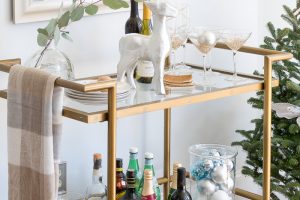 holiday entertaining essentials bar cart leedy interiors design blog tinton falls nj